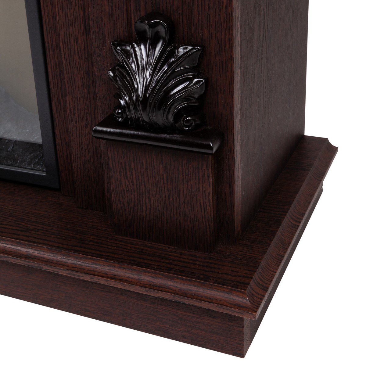 Электрокамин RealFlame Philadelphia 25,5/26 DN орех с очагом 3D Cassette 630 Black Panel