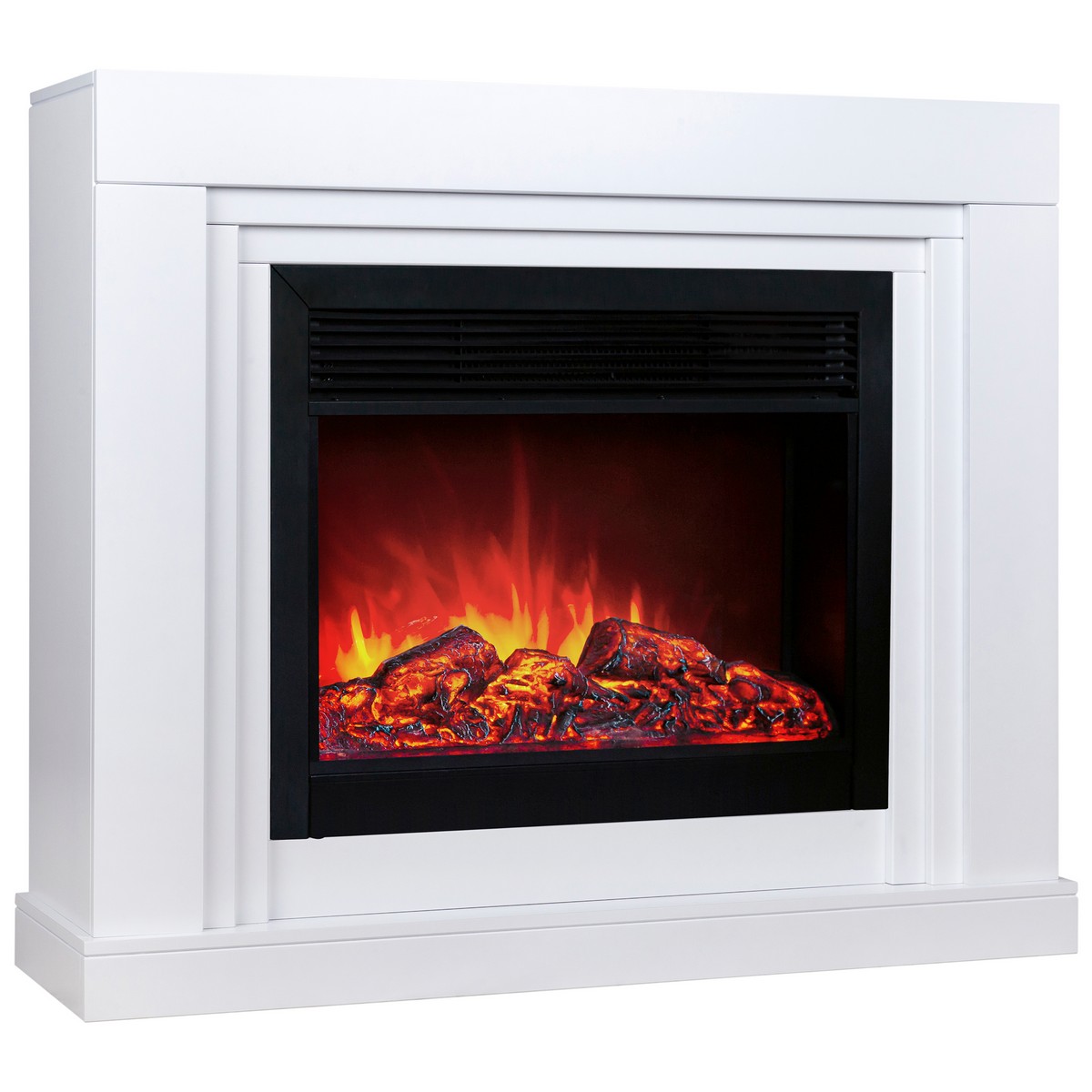 Электрокамин RealFlame Stanley 26 WT белый с очагом Moonblaze Black